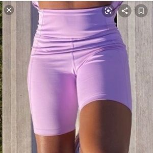 EUC lilac Bike Short from Girlfriend Collective